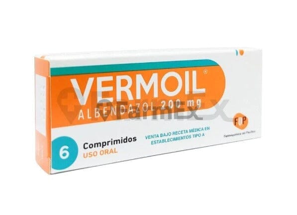 Vermoil 200 mg x 6 comprimidos Farmex-Fonasa-Persistente